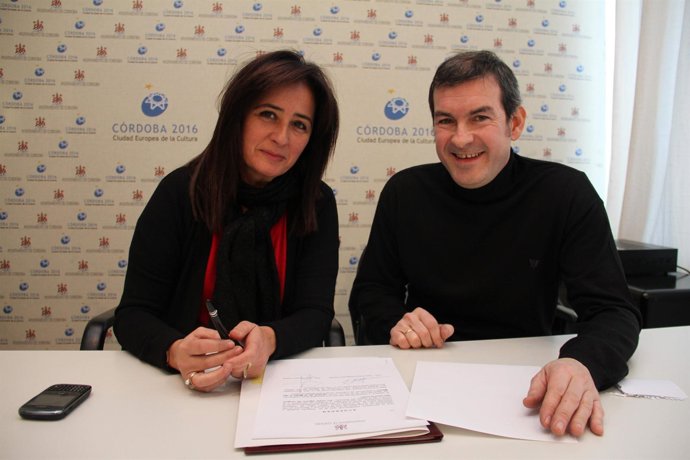 La Concejal Ana Tamayo Y El Presidente De Cerracor, José Manuel Diéguez