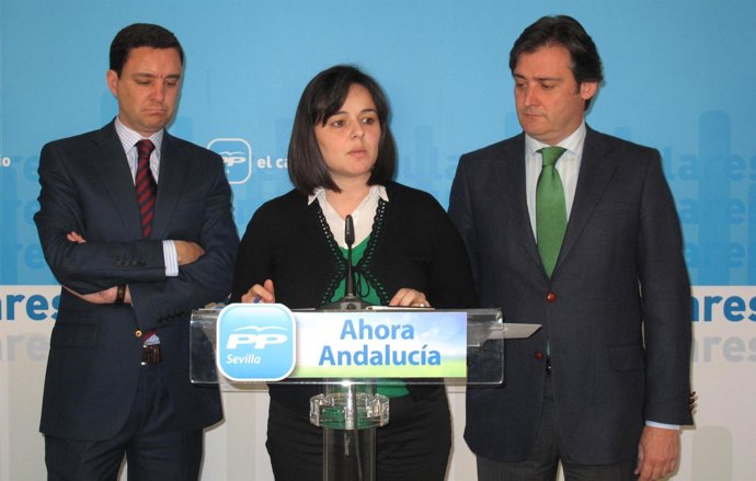 Virginia Pérez Con Eloy Carmona Y Juan De La Rosa.