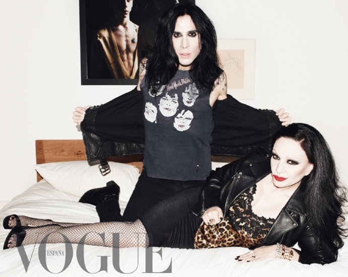 Mario Vaquerizo Y Alaska En El Número De Febrero De Vogue