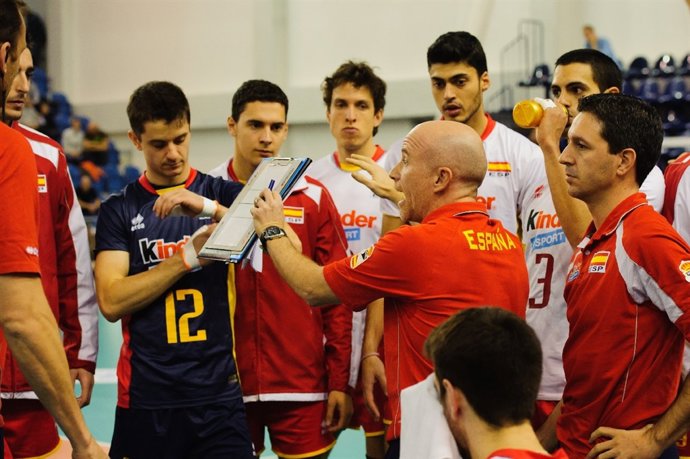 Selección Española De Voleibol Preolímpico, Eslovaquia-España