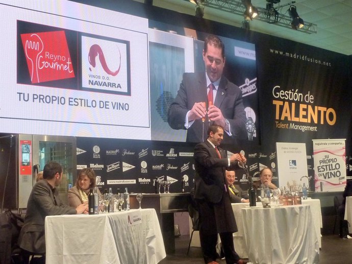 Una Cata De Vinos Navarros En La Edición Del Año Pasado De Madrid Fusión. 