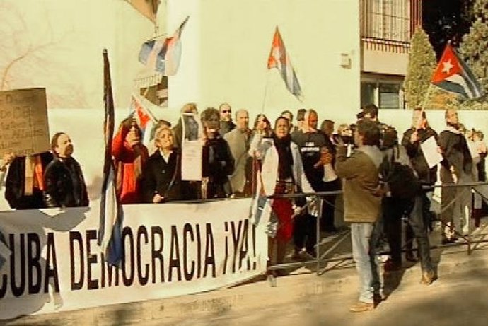 Manifestación Opositores Cubanos