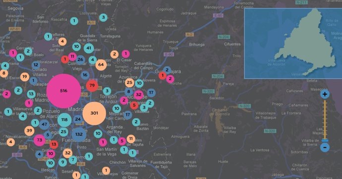 Una Imagen Del Mapa Del Conocimiento De Madrid+D