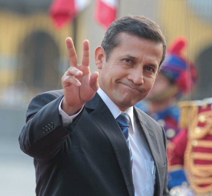 El Presidente De Perú, Ollanta Humala.