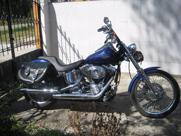 Motocicleta marca Harley Davidson