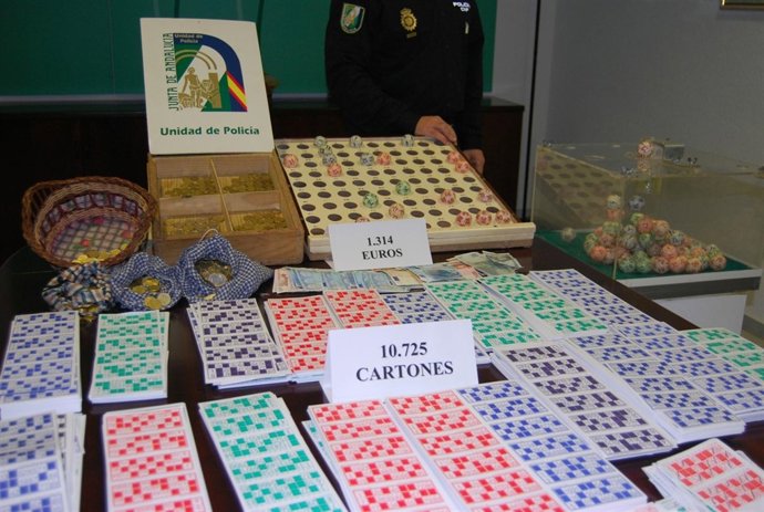 Efectos Del Bingo Ilegal Desmantelado En Conil 