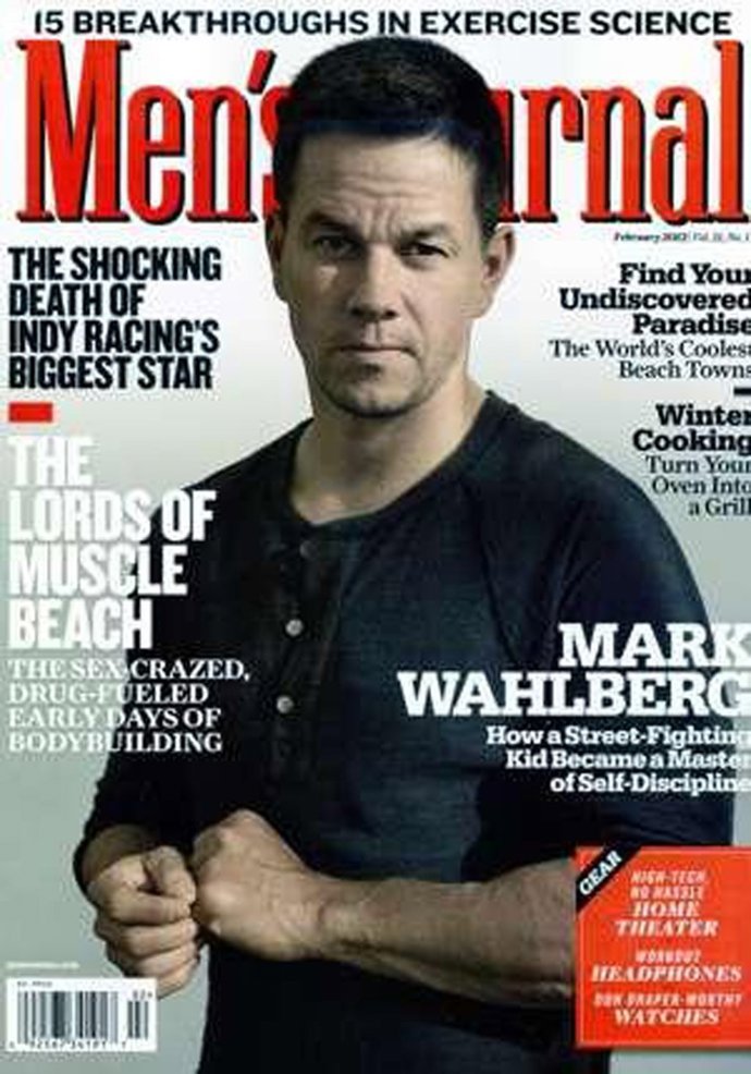 Mark Wahlberg Posando Para La Portada De 'Men's Journal'