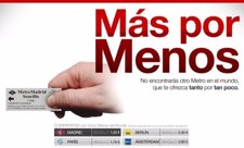 Campaña Mas Por Menos Metro De Madrid