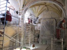 Obras De Restauración En El Interior De La Catedral De Albarracín (Teruel)