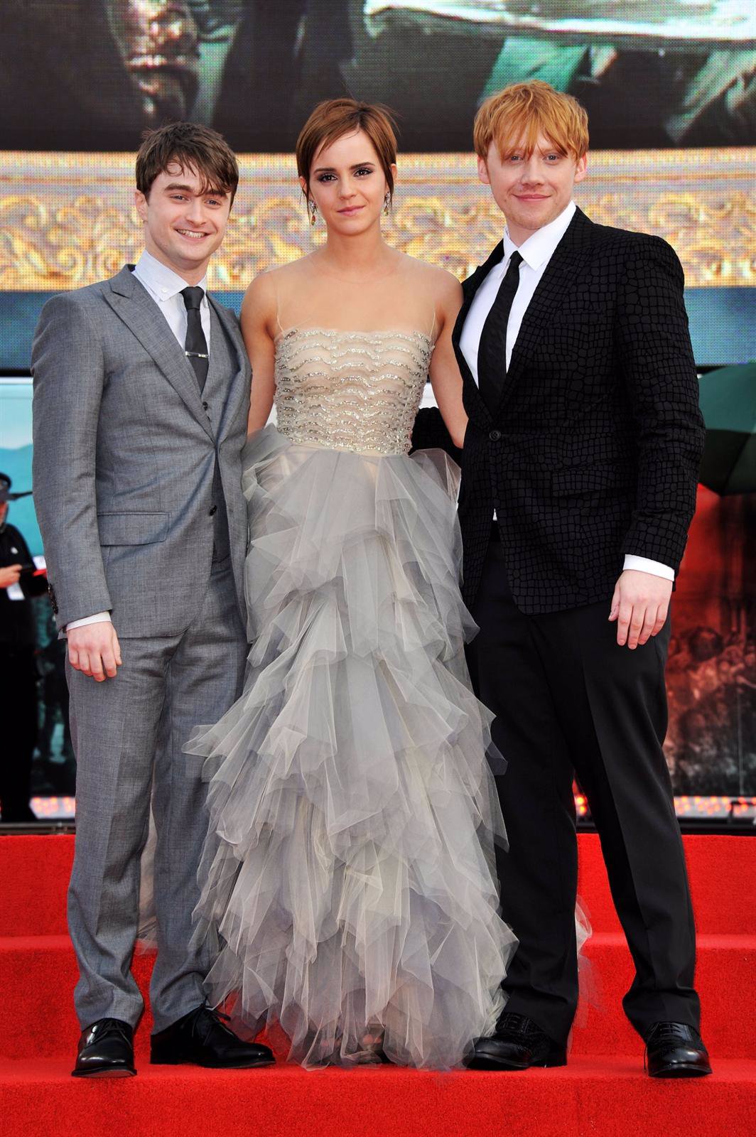 Daniel Radcliffe, Emma Watson y Ruppert Grint