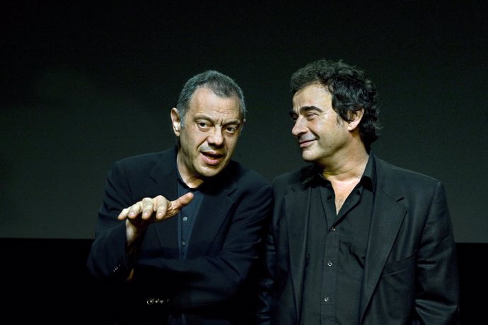 Lluís Pasqual Y Eduard Fernández En El Espectáculo 'Quit'