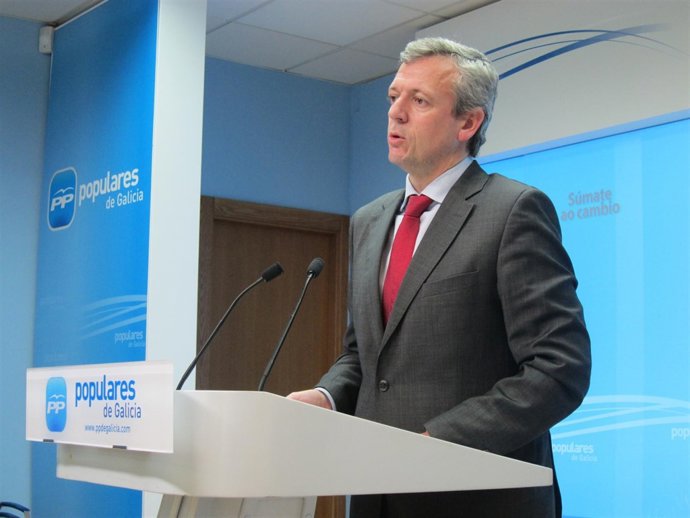 El Secretario General Del Ppdeg, Alfonso Rueda, Comparece Ante Los Medios