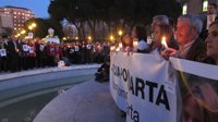 Unas mil personas se concentran en la madrileña plaza de Colón contra la sentencia de Marta