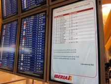 Paneles Huelga Iberia 9 De Enero