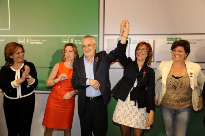 Chacón, en un acto con Griñán