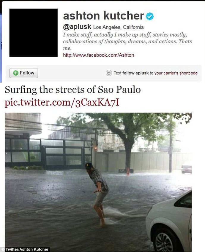 Ashton Kutcher En Brasil