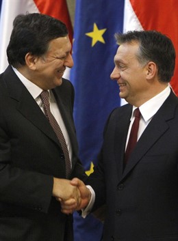 Barroso y Orban (Hungría)