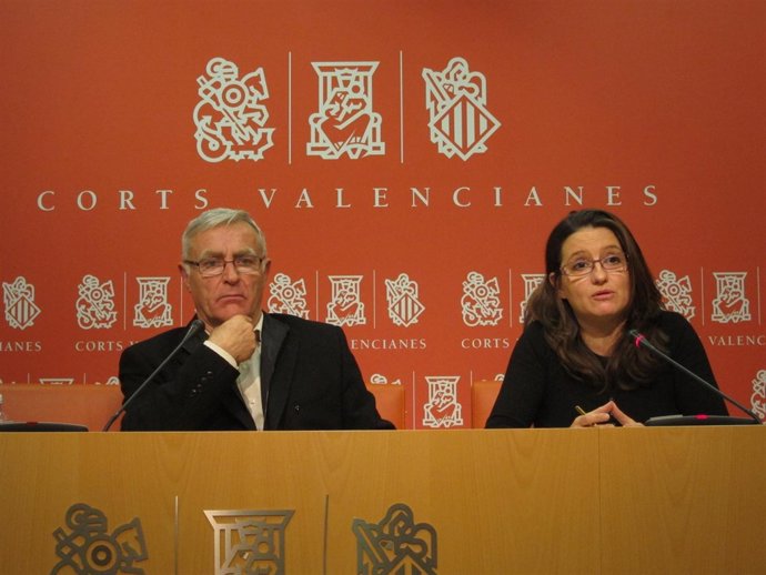 Ribó Y Oltra En Rueda De Prensa