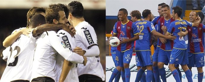 Montaje Del Valencia CF Y Del Levante UD