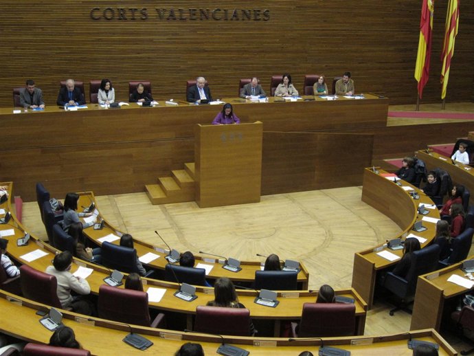 Niños Valencianos Participan En El XV Foro Infantil De Unicef En Las Corts.