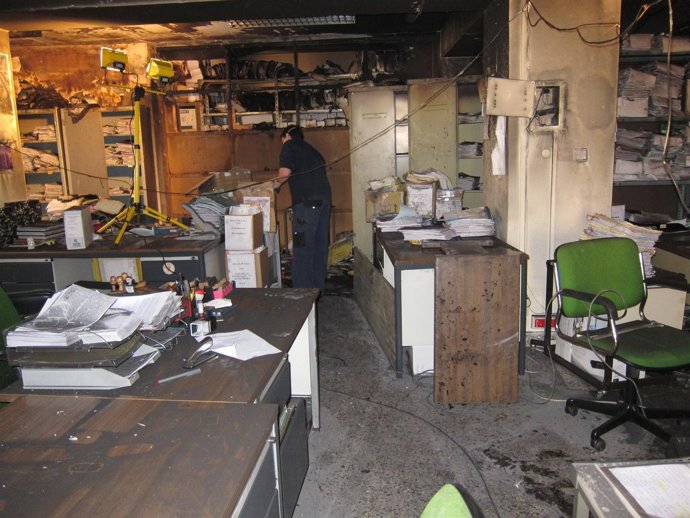 La Audiencia De Alicante Tras El Incendio