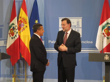 Mariano Rajoy Con El Presidente De Perú Ollanta Humala