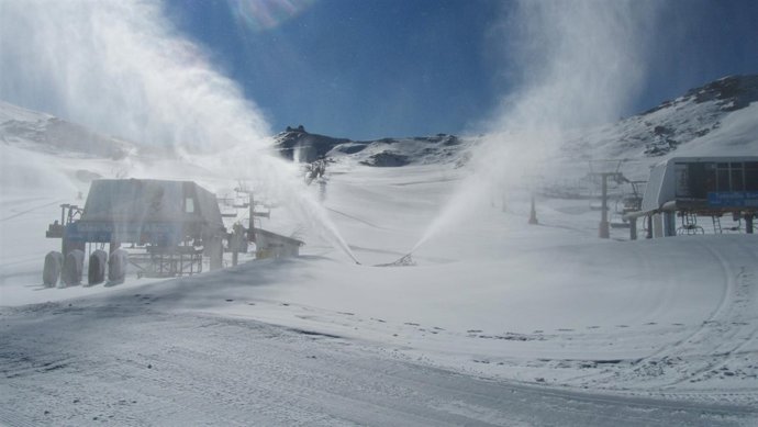 Sierra Nevada, Producción De Nieve Hoy, 17 De Noviembre