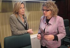 Joana Ortega Y Marina Geli En El Parlament