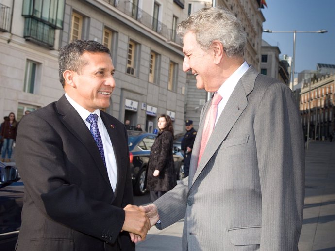 Jesús Posada Recibe Al Presidente De Perú, Ollanta Humala