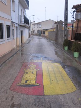 Escudo Villar De Cañas En El Pueblo, ATC