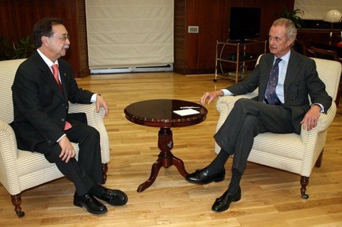Vivas, Presidente De Ceuta, Con El Ministro De Defensa, Pedro Morenés