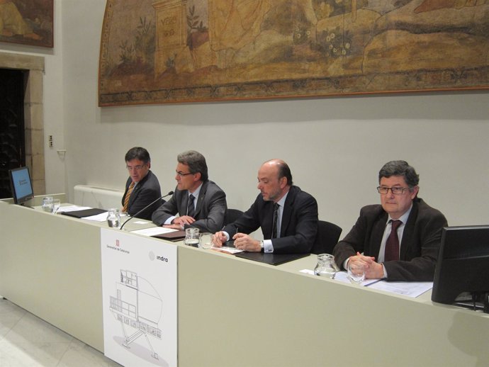 Lluís Recoder, Artur Mas, Javier Monzón Y Lluís Tejedor
