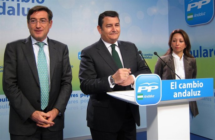 Antonio Sanz, Junto A Rafael Carmona Y Patricia Navarro, Hoy En Rueda De Prensa