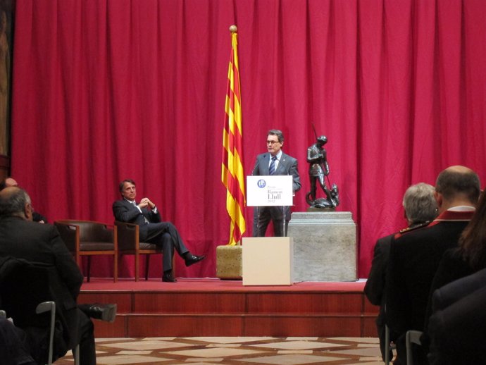 Artur Mas En La Entrega De Los XXXII Premis Ramon Llull