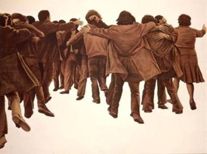 "El Abrazo", Cuadro De Juan Genovés