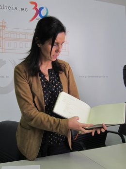 La Presidenta Del Parlamento, Pilar Rojo, En La Presentación Del Manual