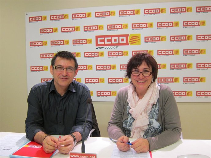 Àngel Garcia Y Montse Ros De CC.OO. De Catalunya