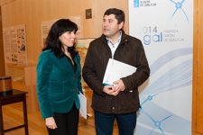 Mar Pereira Junto Al Director Xeral De Xuventude E Voluntariado, Ovidio Rodeiro