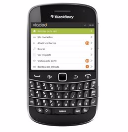 Blackberry Con Aplicación De Viadeo 