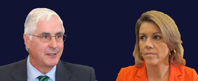 Montaje Barreda Y Cospedal Fondo Casi Negro