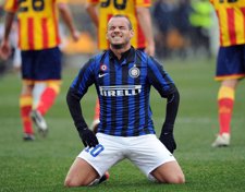 Wesley Sneijder Lamenta La Derrota Del Inter De Milán