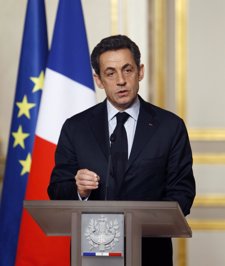 Sarkozy En Rueda De Prensa En El Elíseo