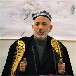 Hamid Karzai, presidente de Afganistán