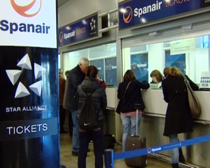 Spanair quiebra dejando 22.771 pasajeros en tierra
