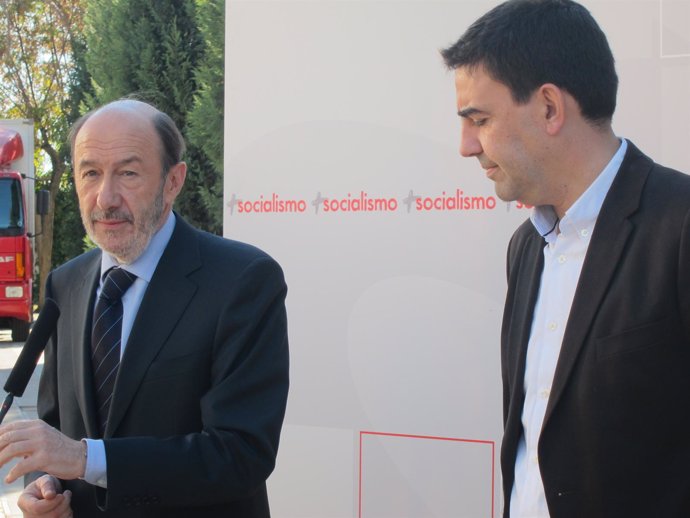 El Aspirante A La Secretaría General Del PSOE, Alfredo Pérez Rubalcaba.