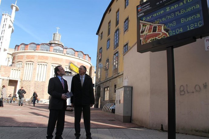 Uno De Los Paneles Instalado Por El CIMA En Torrelavega