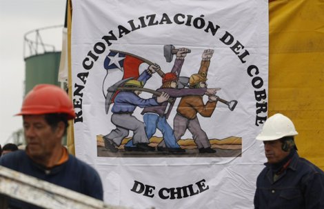 Trabajadores del cobre chilenos en Huelga 