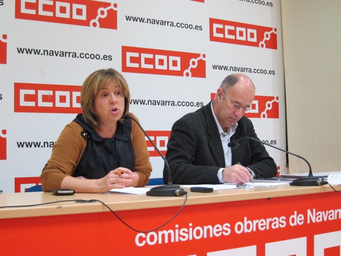 La Secretaria De Acción Sindical De CCOO De Navarra, Pilar Arriaga.