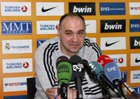 Baloncesto.- Pablo Laso: "El Real Madrid tiene que estar por encima de la palabra ansiedad"
