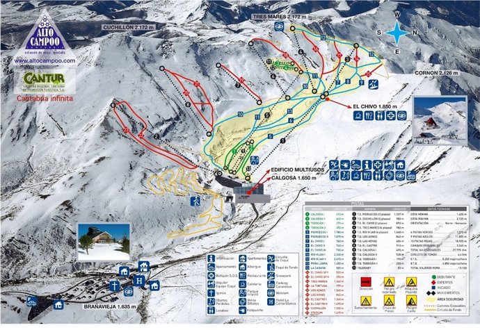 Mapa Alto Campoo